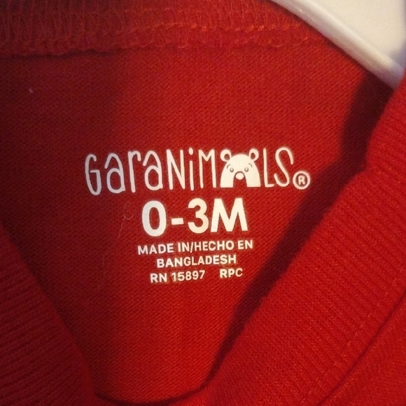 Garanimals Red Bodysuit with Black Graphic Design​ - Picture 5 of 5